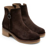BOTINES DE PIEL CON CREMALLERA LUNA MOKA PORRONET
