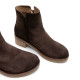 BOTINES DE PIEL CON CREMALLERA LUNA MOKA PORRONET - Querol online