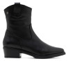 BOTINES DE PIEL CON CREMALLERA MARTA NEGRO PORRONET