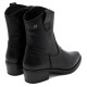 BOTINES DE PIEL CON CREMALLERA MARTA NEGRO PORRONET - Querol online