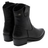 BOTINES DE PIEL CON CREMALLERA MARTA NEGRO PORRONET
