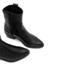 BOTINES DE PIEL CON CREMALLERA MARTA NEGRO PORRONET