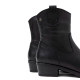 BOTINES DE PIEL CON CREMALLERA MARTA NEGRO PORRONET - Querol online
