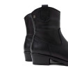 BOTINES DE PIEL CON CREMALLERA MARTA NEGRO PORRONET