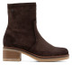 BOTINES DE PIEL CON CREMALLERA LIDIA MOKA PORRONET - Querol online