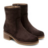 BOTINES DE PIEL CON CREMALLERA LIDIA MOKA PORRONET