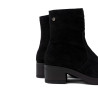 BOTINES DE PIEL CON CREMALLERA LIDIA NEGRO PORRONET