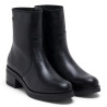 BOTINES DE PIEL CON CREMALLERA LOLA NEGRO PORRONET