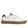 Zapatillas Pepe Jeans Joe Basic de hombre blancas con suela caramelo