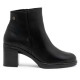 BOTINES DE PIEL DE TACÓN TERESA NEGRO PORRONET - Querol online