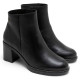 BOTINES DE PIEL DE TACÓN TERESA NEGRO PORRONET - Querol online