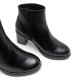 BOTINES DE PIEL DE TACÓN TERESA NEGRO PORRONET - Querol online
