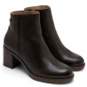 BOTINES DE PIEL DE TACÓN TERESA MOKA PORRONET