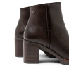BOTINES DE PIEL DE TACÓN TERESA MOKA PORRONET