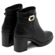 BOTINES DE PIEL DE TACÓN TATIANA NEGRO PORRONET - Querol online