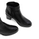BOTINES DE PIEL DE TACÓN TATIANA NEGRO PORRONET - Querol online