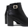 BOTINES DE PIEL DE TACÓN TATIANA NEGRO PORRONET