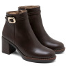 BOTINES DE PIEL DE TACÓN TATIANA MOKA PORRONET
