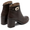 BOTINES DE PIEL DE TACÓN TATIANA MOKA PORRONET