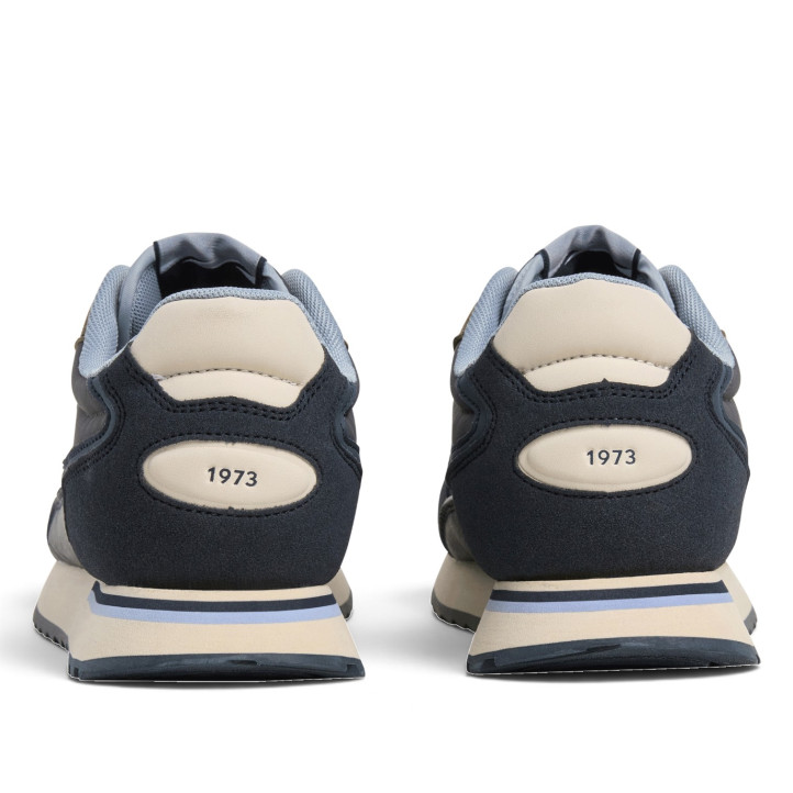 Zapatillas Pepe Jeans Bexley de hombre azul marino con detalles marrones - Querol online