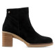 BOTINES DE PIEL DE TACÓN TAMARA NEGRO PORRONET - Querol online