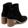 BOTINES DE PIEL DE TACÓN TAMARA NEGRO PORRONET