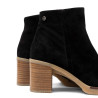 BOTINES DE PIEL DE TACÓN TAMARA NEGRO PORRONET