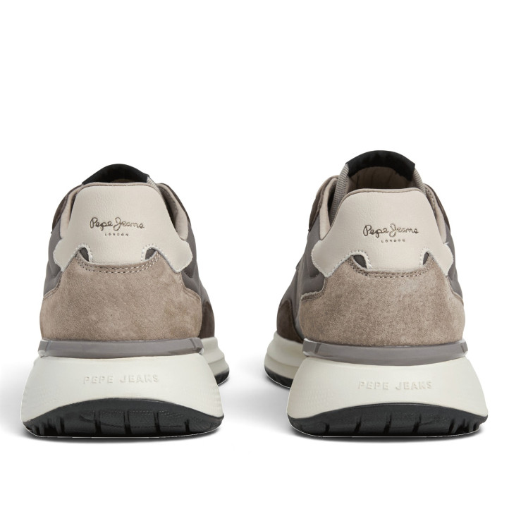 Sabatilles Pepe Jeans Bampton d'home marrons i beix amb detalls de camussa - Querol online