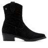 BOTINES DE PIEL CON CREMALLERA MALENA NEGRO PORRONET