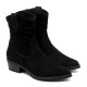 BOTINES DE PIEL CON CREMALLERA MALENA NEGRO PORRONET - Querol online