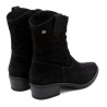 BOTINES DE PIEL CON CREMALLERA MALENA NEGRO PORRONET
