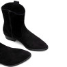 BOTINES DE PIEL CON CREMALLERA MALENA NEGRO PORRONET