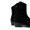 BOTINES DE PIEL CON CREMALLERA MALENA NEGRO PORRONET