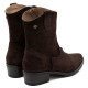 BOTINES DE PIEL CON CREMALLERA MALENA MOKA PORRONET - Querol online