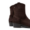 BOTINES DE PIEL CON CREMALLERA MALENA MOKA PORRONET