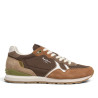 Sabatilles Pepe Jeans Brit d'home marrons de camussa estil retro running