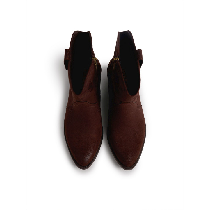BOTINES DE MUJER MUSTANG TANUBIS MARRON 54910 63476 - Querol online