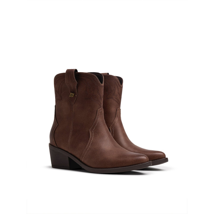 BOTINES DE MUJER MUSTANG TANUBIS MARRON 54910 63917 - Querol online