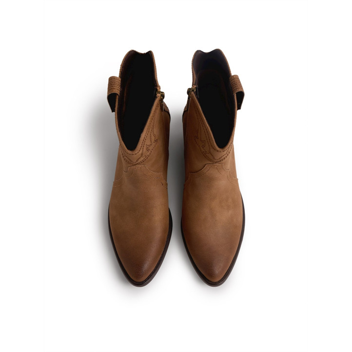 BOTINES DE MUJER MUSTANG TANUBIS MARRON 54910 63915 - Querol online