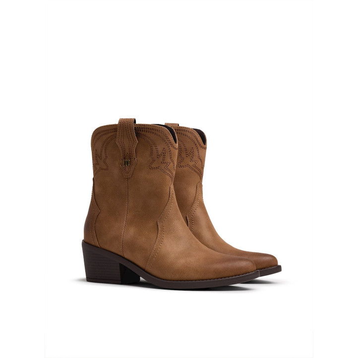 BOTINES DE MUJER MUSTANG TANUBIS MARRON 54910 63915 - Querol online