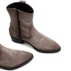 BOTINES DE PIEL CON CREMALLERA MALENA GRIS PORRONET - Querol online