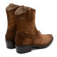 BOTINES DE PIEL CON CREMALLERA MALENA CUERO PORRONET - Querol online