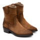 BOTINES DE PIEL CON CREMALLERA MALENA CUERO PORRONET - Querol online