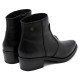 BOTINES DE PIEL CON CREMALLERA MIREIA NEGRO PORRONET - Querol online
