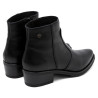BOTINES DE PIEL CON CREMALLERA MIREIA NEGRO PORRONET