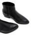 BOTINES DE PIEL CON CREMALLERA MIREIA NEGRO PORRONET - Querol online