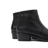 BOTINES DE PIEL CON CREMALLERA MIREIA NEGRO PORRONET