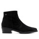 BOTINES DE PIEL CON CREMALLERA MARINA NEGRO PORRONET - Querol online