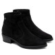 BOTINES DE PIEL CON CREMALLERA MARINA NEGRO PORRONET - Querol online