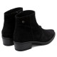 BOTINES DE PIEL CON CREMALLERA MARINA NEGRO PORRONET - Querol online
